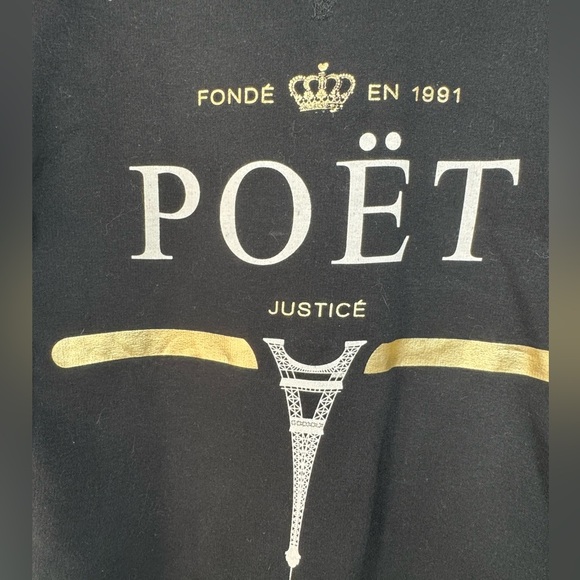 Criminal Damage Paris Logo Crew Sweater - Picture 3 of 17